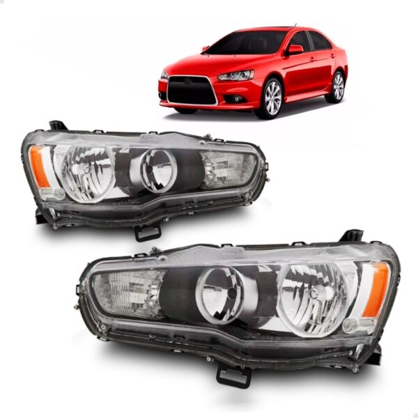 Par Farol Mitsubishi Lancer 2011 2012 13 14 2015 C/ Projetor