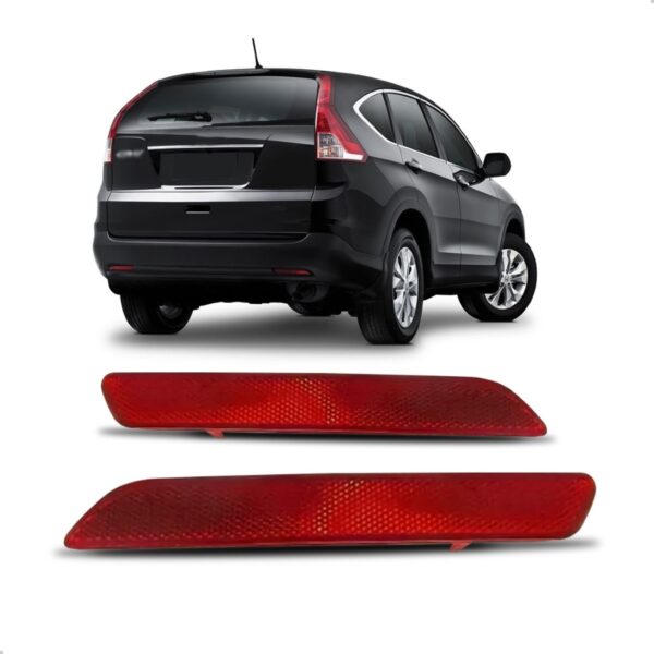 Par Refletor Traseiro Crv 2012 2013 2014 Vermelho