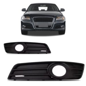 Par Grade Moldura Milha Audi A3 Sportback 2009 10 2011 2012 Preto