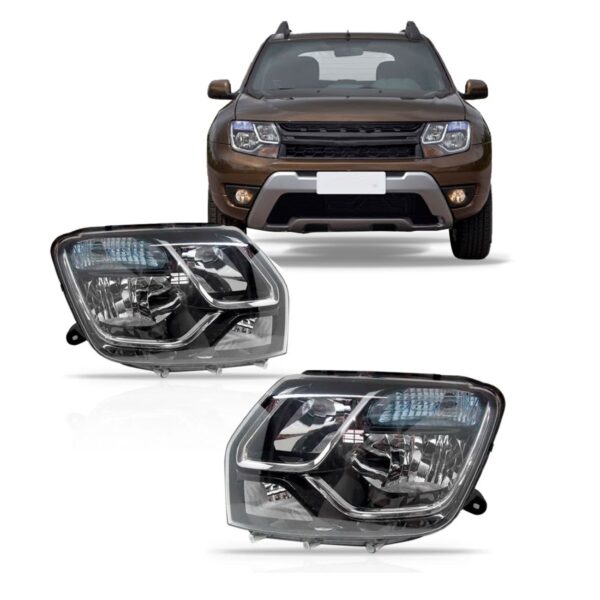 Par Farol Duster 2015 2016 Manual Com Cupula Azul Direito