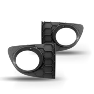 Par Moldura Farol Milha Punto 13 14 15 2016 Colmeia C/ Furo - Preto - Ambos Lados