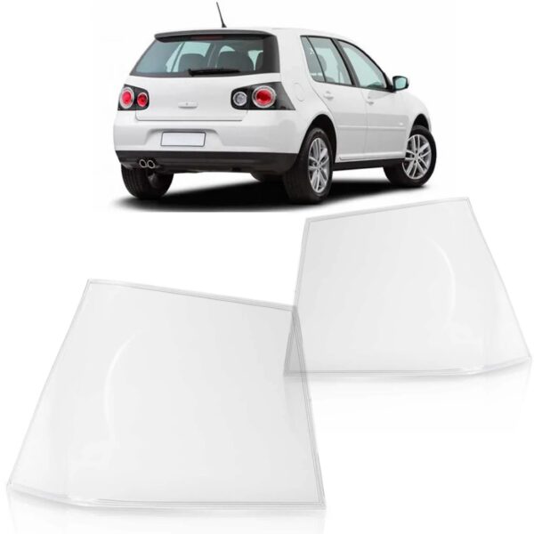 Par Lente Lanterna Traseira Golf 2008 A 2013 Canto Cristal