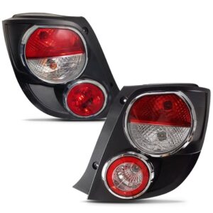 Par Sinaleira Traseira Sonic 2012 A 2015 Hatch Aro Cromado