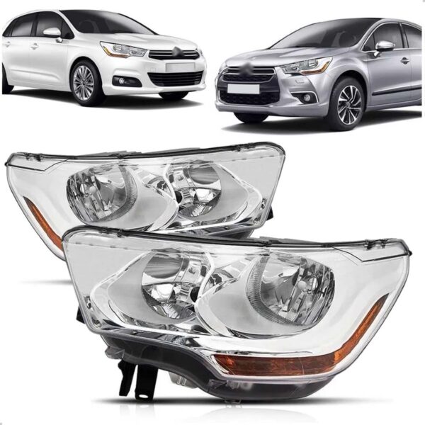 Par Farol Para Citroen Ds4 11 12 13 14 15 16 Eletrico Ambar