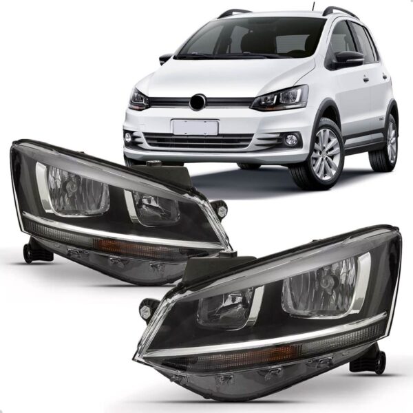 Par Farol Fox Spacefox Crossfox 2015 2016 2017 Friso Cromado