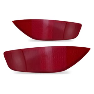 Par Refletor Traseiro New Fiesta 2011 A 2012 Hatch Vermelho