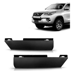 Par Spoiler Parachoque Para Toyora Hilux Sw4 2016 2017 2018 Preto