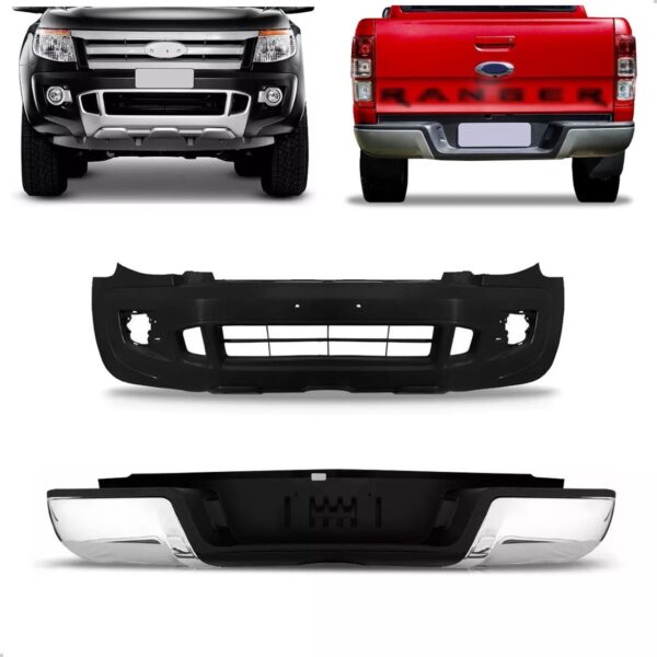 Kit Envolvente Ranger 2013 2014 A 2016 Dianterio 1a Linha  Preto