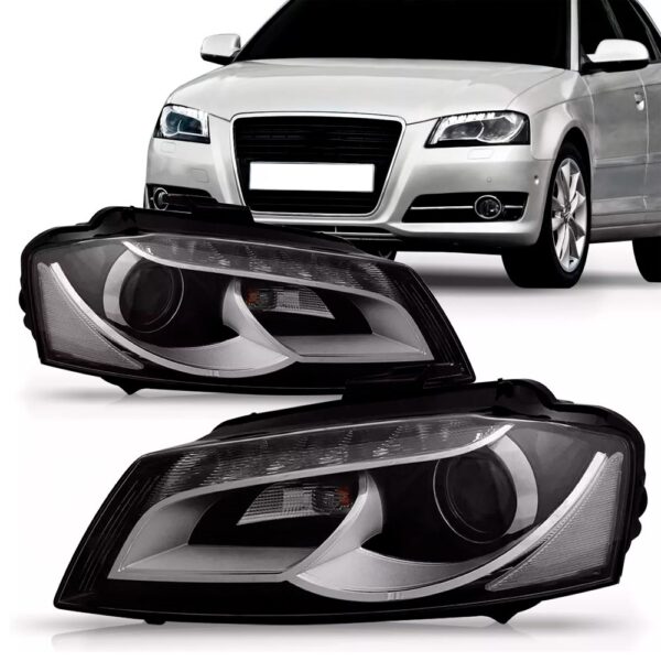 Par Farol Audi A3 Sportback 2009 A 2012 Eletrico C/led