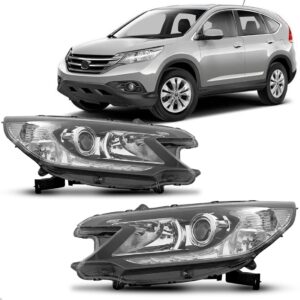 Par Farol Para Honda Crv 2012 2013 A 2015 Manual C/ Projetor Direito