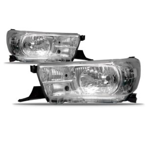 Par Farol Hilux Pick Up 2016 17 18 19 2020 Manual Cromado