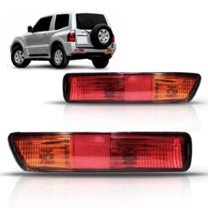 Par Sinaleira Tras P/choque Pajero Full 00 A 2002 Verm/ambar Vermelho