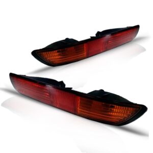 Par Sinaleira Tras P/choque Pajero Full 00 A 2002 Verm/ambar Vermelho