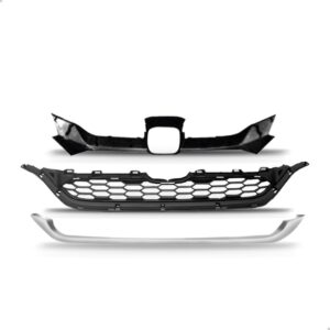 Kit Parachoque Para Honda Crv 2015 A 2017 1a Linha  Preto