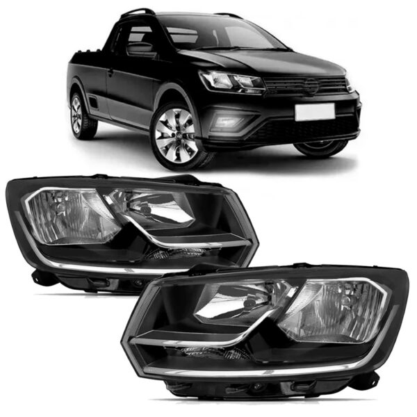 Par Farol Foco Duplo Gol Saveiro G7 2016 A 2020