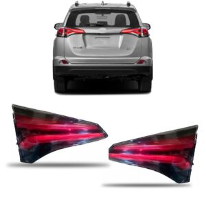 Par Lanterna Traseira Rav4 2016 2017 2018 Tampa Porta Malas Direito E Esquerdo Vermelho