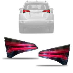 Par Lanterna Traseira Rav4 2016 2017 2018 Tampa Porta Malas Direito E Esquerdo Vermelho