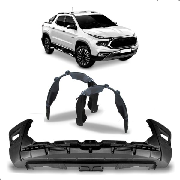 Spoiler Saia Fiat Toro 2022 A 2025 Com Par Parabarro