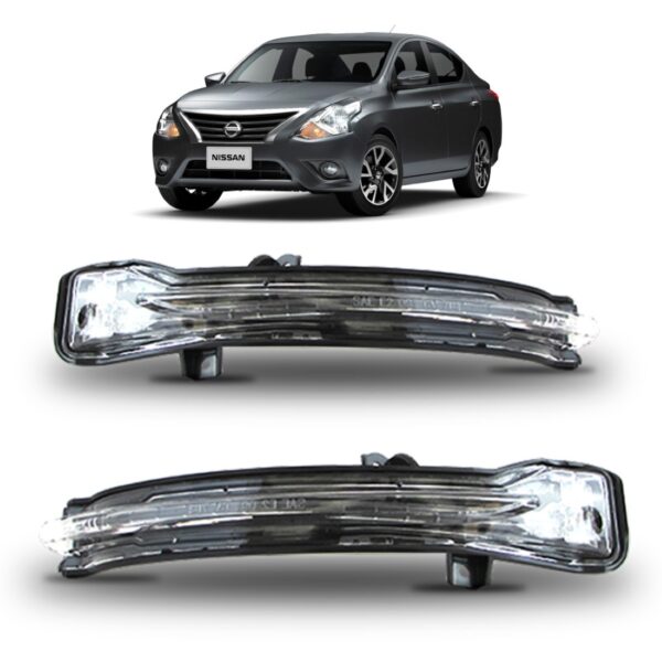 Par Sinaleira Retrovisor Versa 2016 2017 2018 Externo