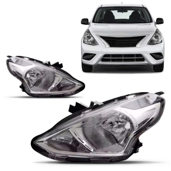 Par Farol Versa 2016 2017 2018 Manual Cromado