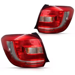 Par Sinaleira Traseira Sandero 2015 2016 2017 Bicolor Ambos Lados Vermelho