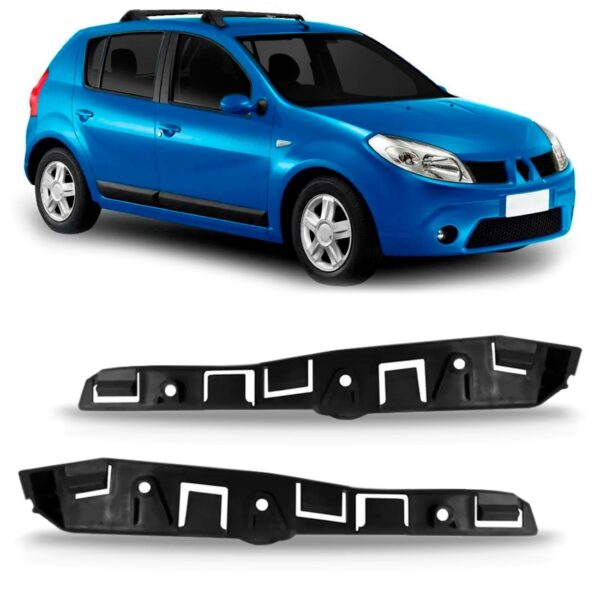 Par Guia Suporte Parachoque Dianteiro Sandero 08/2014 Oferta