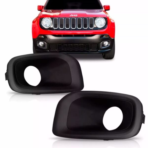 Par Moldura Farol Milha Renegade 2015 2016 2017