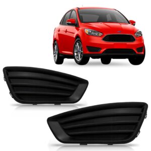 Par Moldura Parachoque Focus 2015 2016 2017 Sem Furo Milha Preto Ambos Os Lados