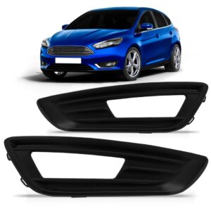 Par Moldura Parachoque Focus 2015 2016 2017 Com Furo Milha