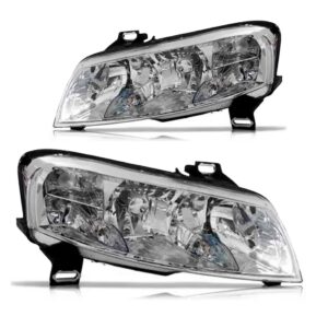 Par Farol Stilo 01 A 07 Moldura Cromada S/ Auxiliar Elétrico