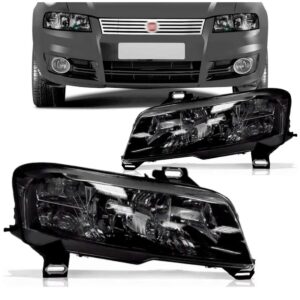 Par Farol Stilo 01/07 C/ Moldura Fumê C/ Auxiliar Elétrico