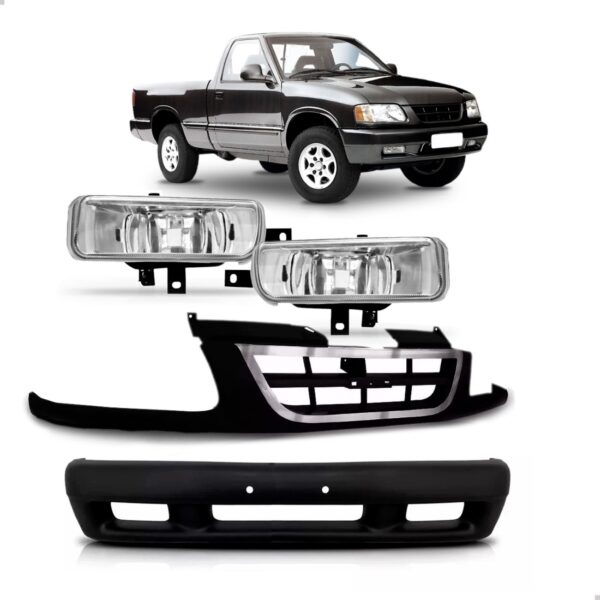 Kit Envolvente Par Milhas S10 Blazer 1995 Até 1998 1a Linha  Preto