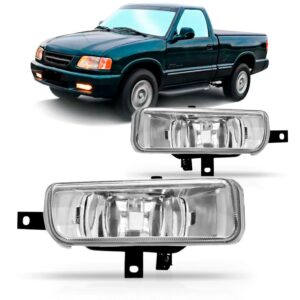 Par Farol Milha Auxiliar S10 1996 1997 1998 Lente Vidro