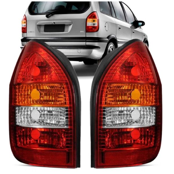 Par Lanterna Traseira Zafira 1999 A 2008 Tricolor C/garantia Tricolor