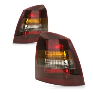 Par Sinaleira Traseira Sedan 1998 A 2002 Tricolor Fumê Ambos Lados Fumê