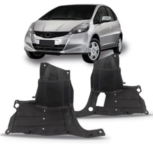 Par Protetor Inferior Dianteiro Honda Fit 09 10 11 12 13 14