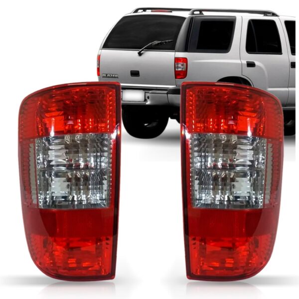 Par Sinaleira Traseira Blazer 2001 Até 2011 Fume Bicolor