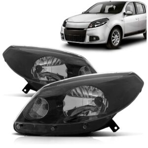 Par Farol Sandero 2012 2013 2014 Manual Máscara Negra