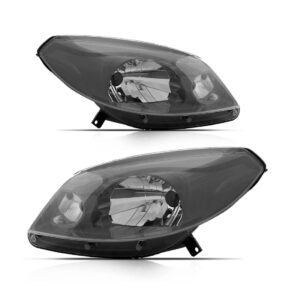 Par Farol Sandero 2012 A 2014 Manual Máscara Cinza Oferta