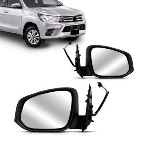 Par Retrovisor Hilux 16 A 21 Eletrico Sem Sinaleira Cromado