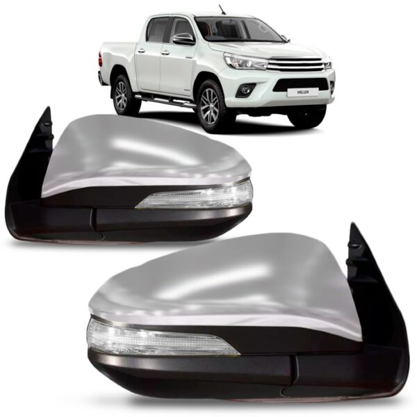 Par Retrovisor Hilux Srv 2016 2017 Elétrico Retrátil