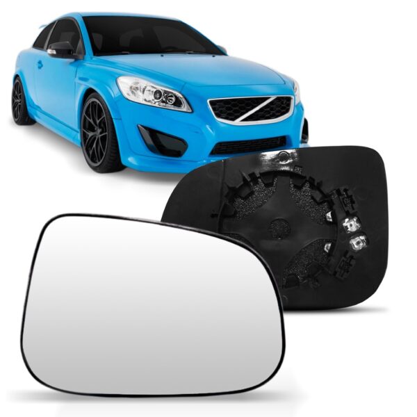 Par Lente Retrovisor Para Volvo C30 2007 A 2014 Asférica