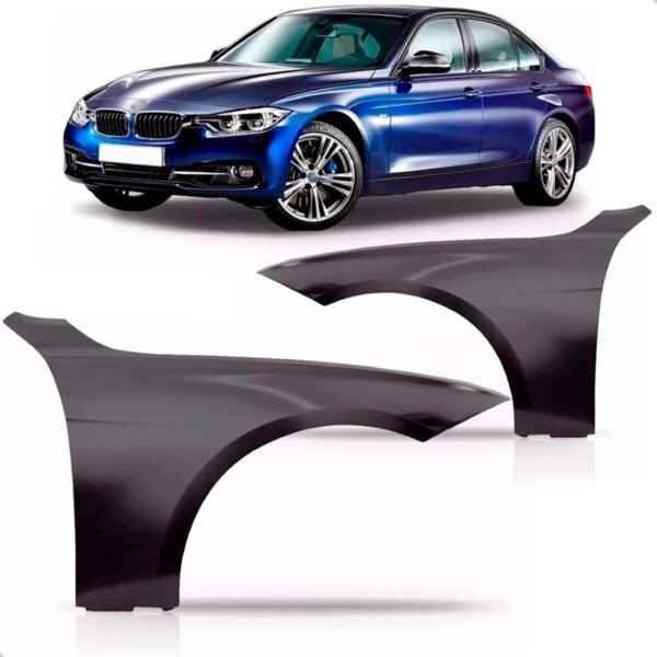 Par Paralama Para Bmw Serie 3 2013 14 15 2016 Sem Furo Pisca