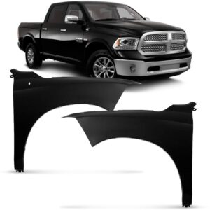 Par Paralama Dodge Ram 2012 A 2016 Com Furo Antena