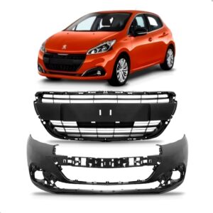 Kit Envolvente Para Peugeot 208 Ano 2017 Até 2020 + Grade