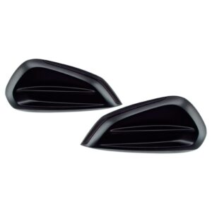 Par Moldura Milha Para Peugeot 208 S/ Furo 2017 Até 2020 Preto Ambos Lados