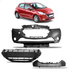 Kit Frente Para Peugeot 208 2012 Até 2016 Parachoque + Grade