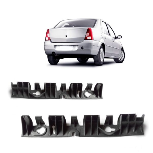 Par Guia Parachoque Traseiro Logan 2007 A 2010