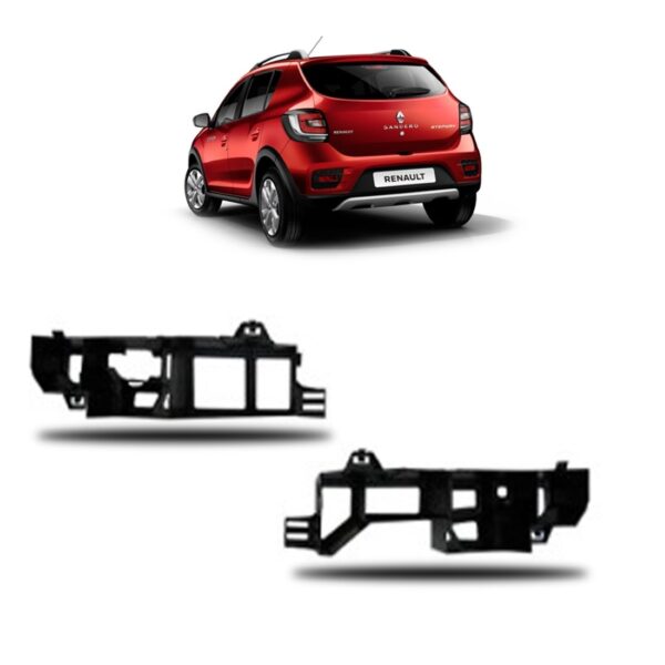 Par Absorvedor De Impacto Traseiro Sandero 2015 2016 17 2018