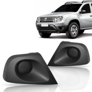 Par Moldura Milha Duster Oroch 2015 A 2017 S/furo Preto - Preto